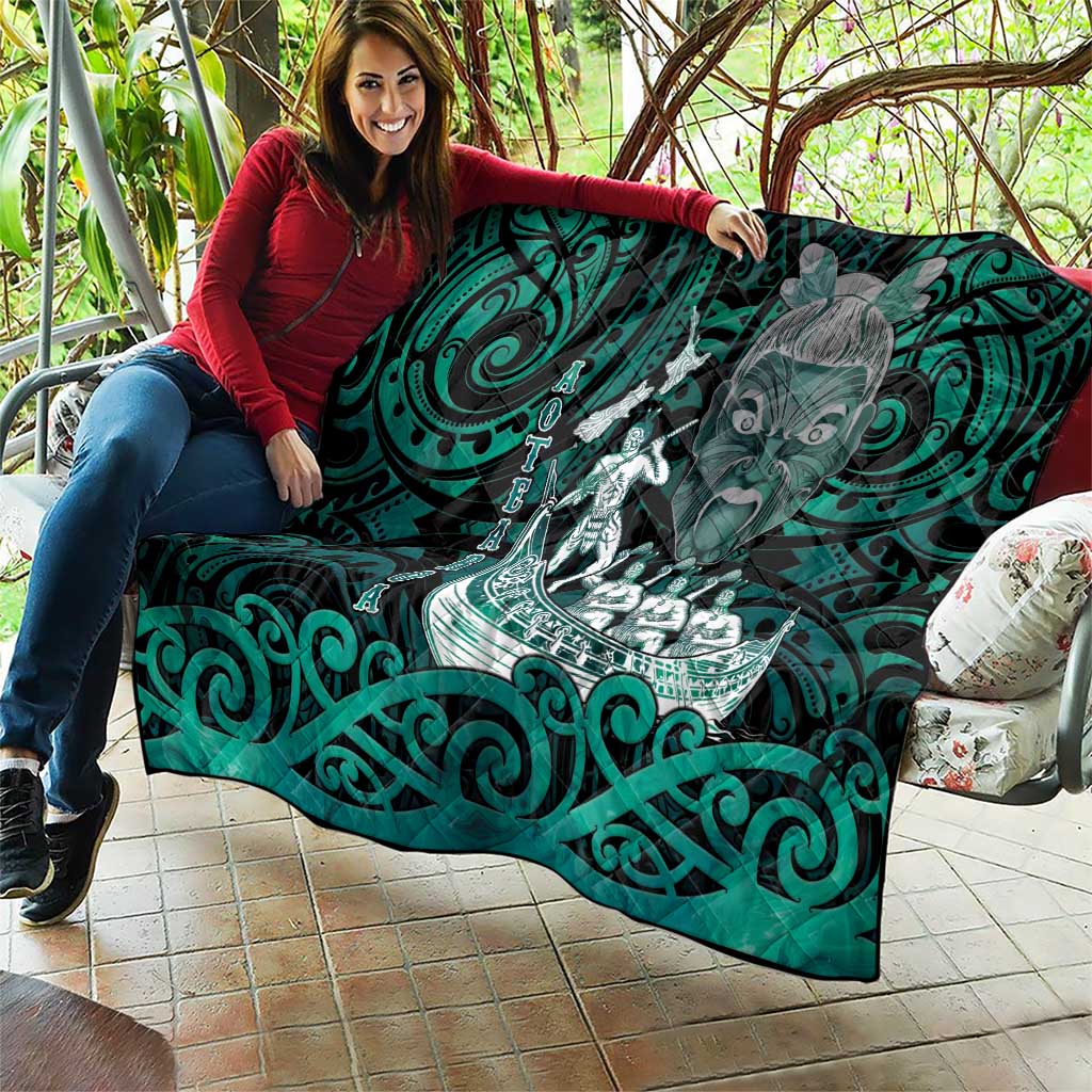 New Zealand Waka Racing Quilt Maori Warriors LT05 - Polynesian Pride