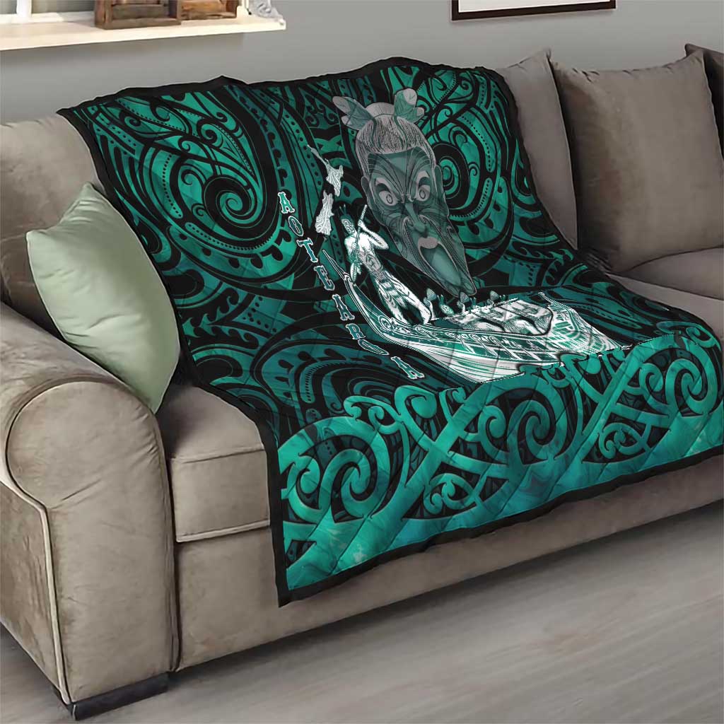 New Zealand Waka Racing Quilt Maori Warriors LT05 - Polynesian Pride