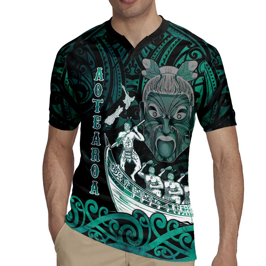 Personalised New Zealand Waka Racing Rugby Jersey Maori Warriors LT05 - Polynesian Pride