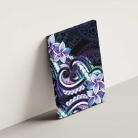 Polynesian Art Tattoo Canvas Wall Art Plumeria Flowers Turquoise Gradient LT05 - Polynesian Pride