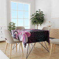Polynesian Art Tattoo Tablecloth Plumeria Flowers Pink Gradient LT05 - Polynesian Pride