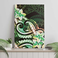 Polynesian Art Tattoo Canvas Wall Art Plumeria Flowers Green Gradient LT05 - Polynesian Pride