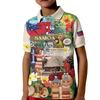 Samoa Culture Kid Polo Shirt Embracing The Spirit LT05 Kid Beige - Polynesian Pride