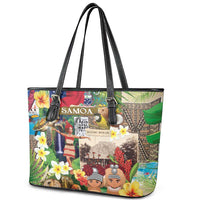 Samoa Culture Leather Tote Bag Embracing The Spirit LT05 - Polynesian Pride