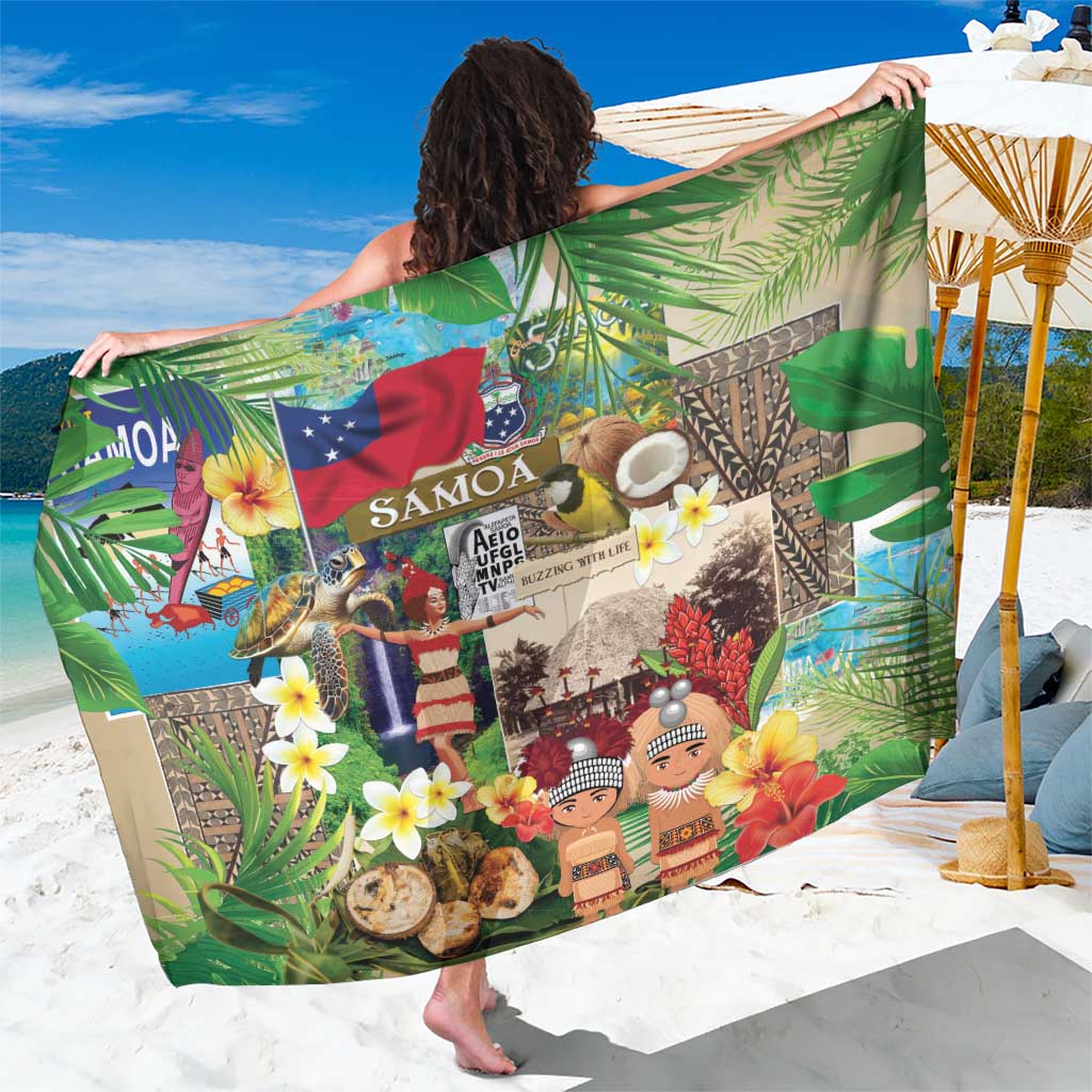 Samoa Culture Sarong Embracing The Spirit LT05 One Size 44 x 66 inches Beige - Polynesian Pride