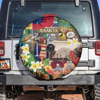 Samoa Culture Spare Tire Cover Embracing The Spirit LT05 Beige - Polynesian Pride