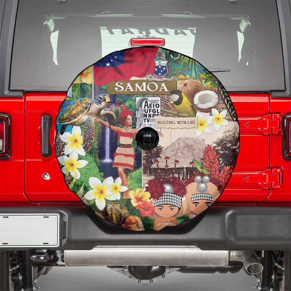 Samoa Culture Spare Tire Cover Embracing The Spirit LT05 - Polynesian Pride