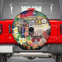 Samoa Culture Spare Tire Cover Embracing The Spirit LT05 - Polynesian Pride