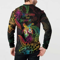 Hawaii Pride Button Sweatshirt Aloha Is Aloha LT05 - Polynesian Pride