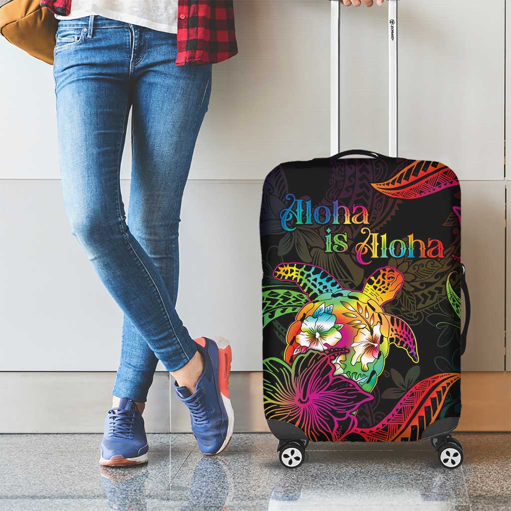 Hawaii Pride Luggage Cover Aloha Is Aloha LT05 - Polynesian Pride