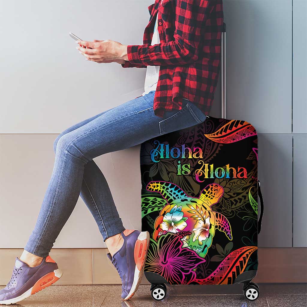 Hawaii Pride Luggage Cover Aloha Is Aloha LT05 - Polynesian Pride