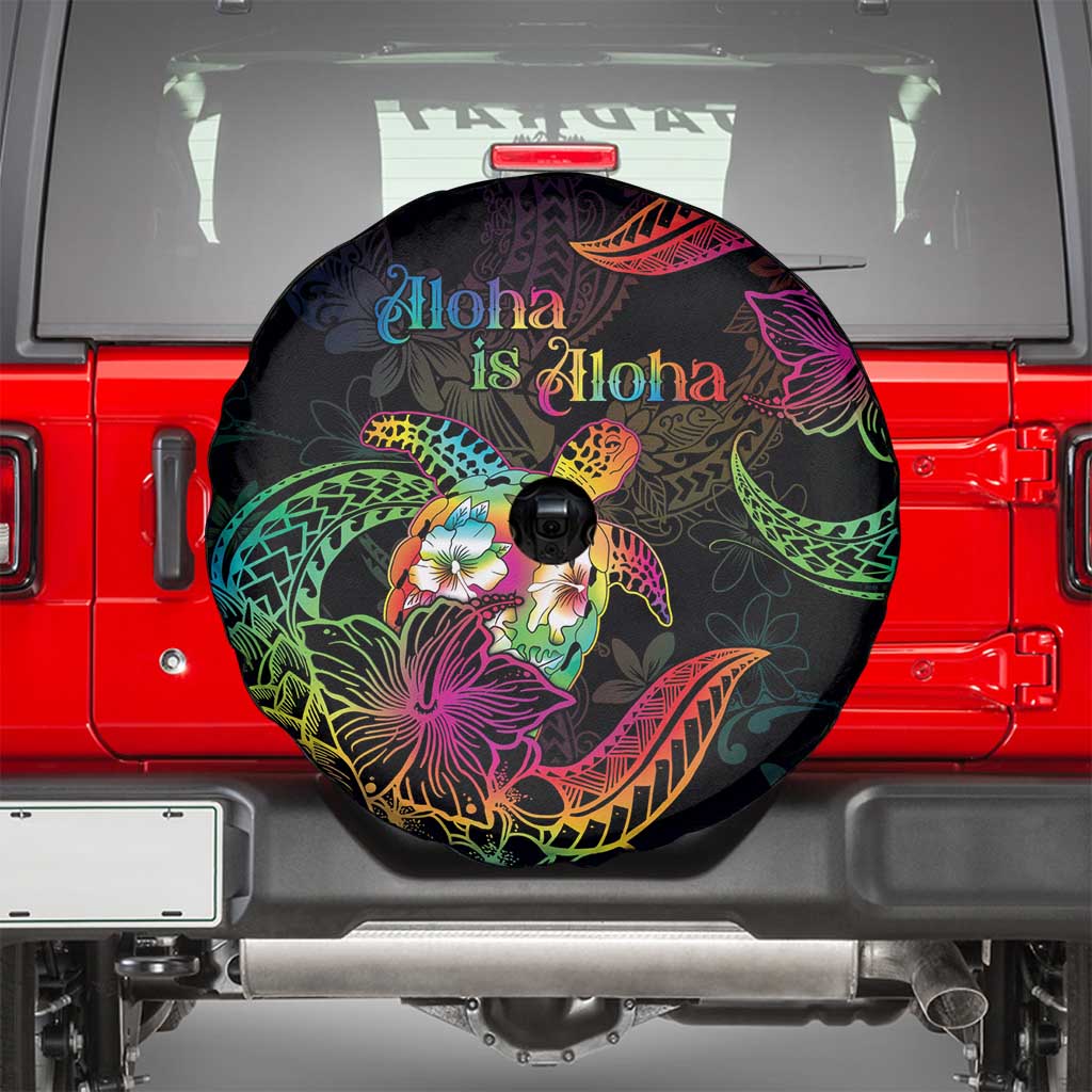 Hawaii Pride Spare Tire Cover Aloha Is Aloha LT05 - Polynesian Pride