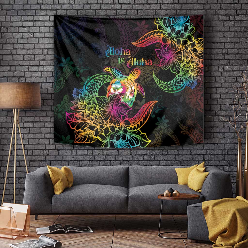 Hawaii Pride Tapestry Aloha Is Aloha LT05 Colorful - Polynesian Pride