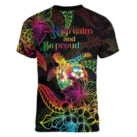 Hawaii Pride Women V-Neck T-Shirt Aloha Is Aloha LT05 - Polynesian Pride