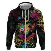 Hawaii Pride Zip Hoodie Aloha Is Aloha LT05 Zip Hoodie Colorful - Polynesian Pride