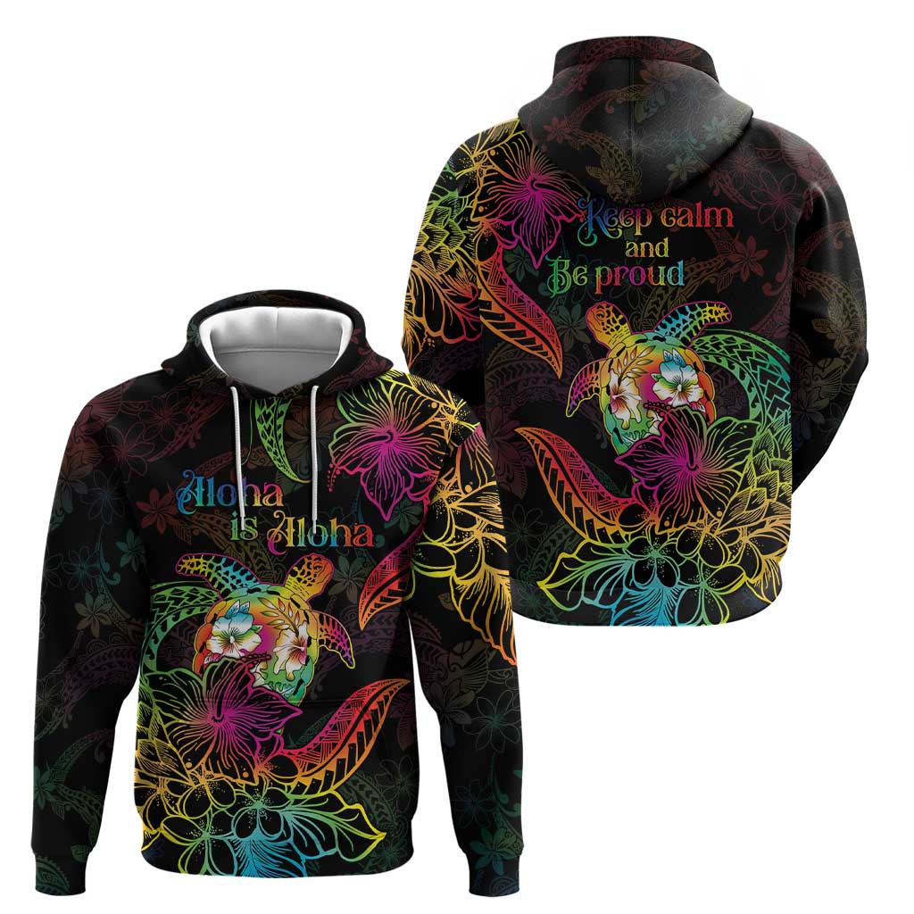 Hawaii Pride Zip Hoodie Aloha Is Aloha LT05 - Polynesian Pride