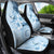 Hawaii Tapa Pattern With Blue Hibiscus Car Seat Cover