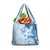 Hawaii Tapa Pattern With Blue Hibiscus Grocery Bag