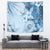 Hawaii Tapa Pattern With Blue Hibiscus Tapestry