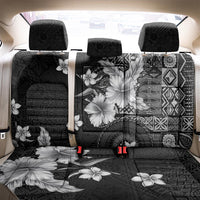 Hawaii Tapa Pattern With Black Hibiscus Back Car Seat Cover LT05 - Polynesian Pride