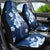 Hawaii Tapa Pattern With Navy Hibiscus Car Seat Cover