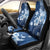 Hawaii Tapa Pattern With Navy Hibiscus Car Seat Cover