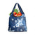 Hawaii Tapa Pattern With Navy Hibiscus Grocery Bag