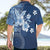 Hawaii Tapa Pattern With Navy Hibiscus Hawaiian Shirt