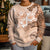 Hawaii Tapa Pattern With Brown Hibiscus Kid Ugly Christmas Sweater