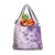 Hawaii Tapa Pattern With Violet Hibiscus Grocery Bag