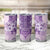 Hawaii Tapa Pattern With Violet Hibiscus Tumbler Cup