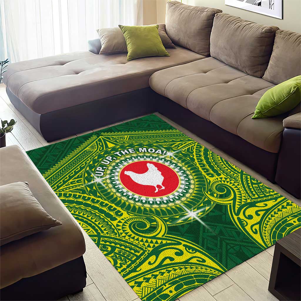 American Samoa Manua Cession Day Area Rug Up Up The Moa LT05 - Polynesian Pride