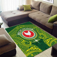 American Samoa Manua Cession Day Area Rug Up Up The Moa LT05 - Polynesian Pride