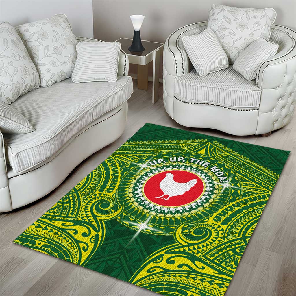 American Samoa Manua Cession Day Area Rug Up Up The Moa LT05 - Polynesian Pride