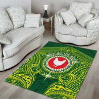 American Samoa Manua Cession Day Area Rug Up Up The Moa LT05 - Polynesian Pride