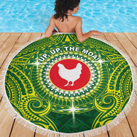 American Samoa Manua Cession Day Beach Blanket Up Up The Moa LT05 - Polynesian Pride