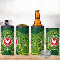 Personalized American Samoa Manua Cession Day 4 in 1 Can Cooler Tumbler Up Up The Moa LT05 - Polynesian Pride
