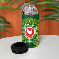 Personalized American Samoa Manua Cession Day 4 in 1 Can Cooler Tumbler Up Up The Moa LT05 - Polynesian Pride