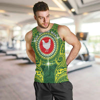 Personalized American Samoa Manua Cession Day Men Tank Top Up Up The Moa LT05 Green - Polynesian Pride