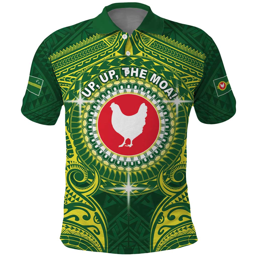 Personalized American Samoa Manua Cession Day Polo Shirt Up Up The Moa LT05 Green - Polynesian Pride