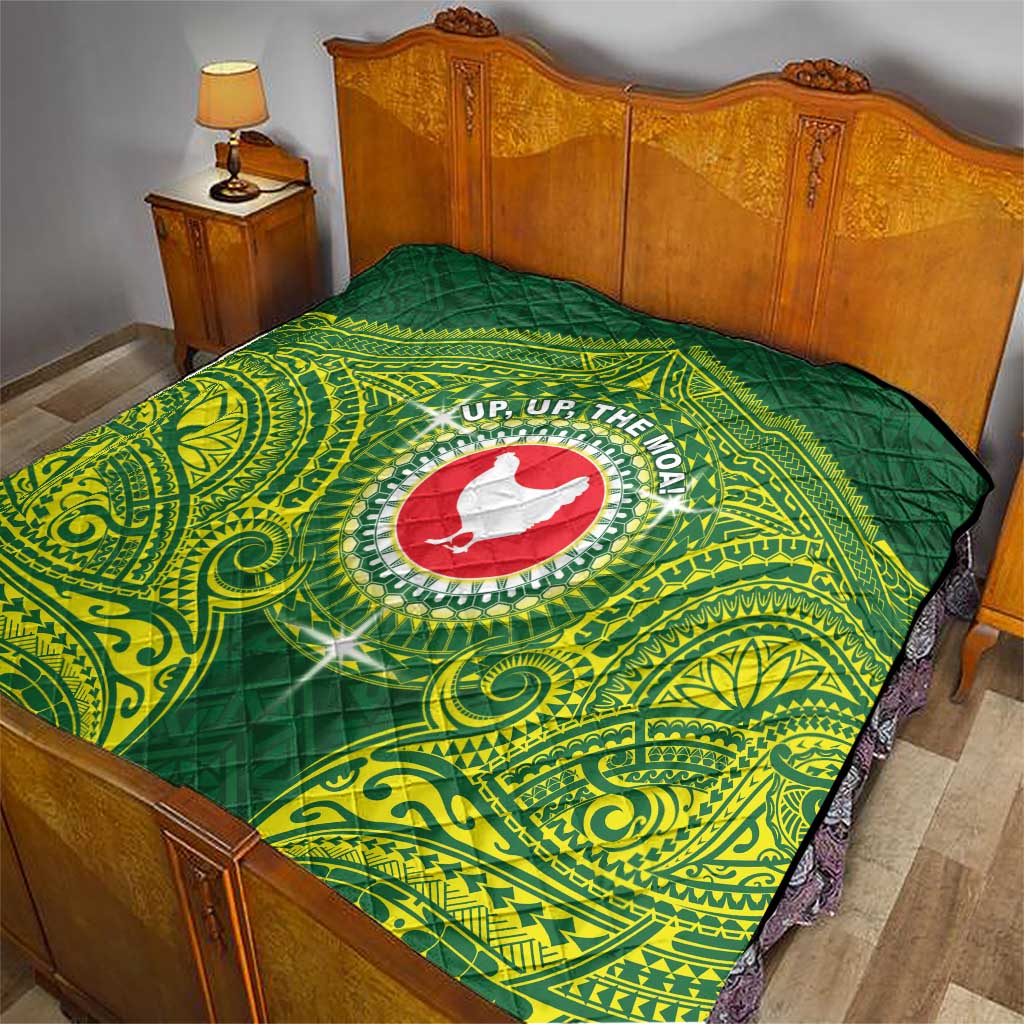American Samoa Manua Cession Day Quilt Up Up The Moa LT05 - Polynesian Pride