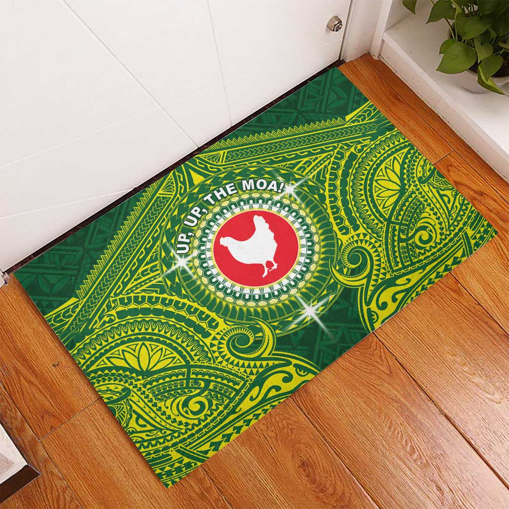 American Samoa Manua Cession Day Rubber Doormat Up Up The Moa LT05 - Polynesian Pride