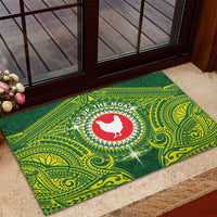 American Samoa Manua Cession Day Rubber Doormat Up Up The Moa LT05 - Polynesian Pride