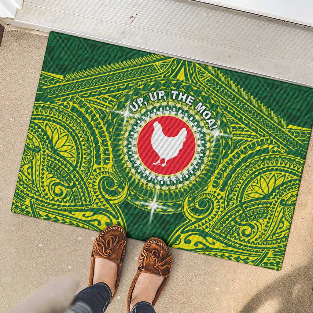 American Samoa Manua Cession Day Rubber Doormat Up Up The Moa LT05 - Polynesian Pride