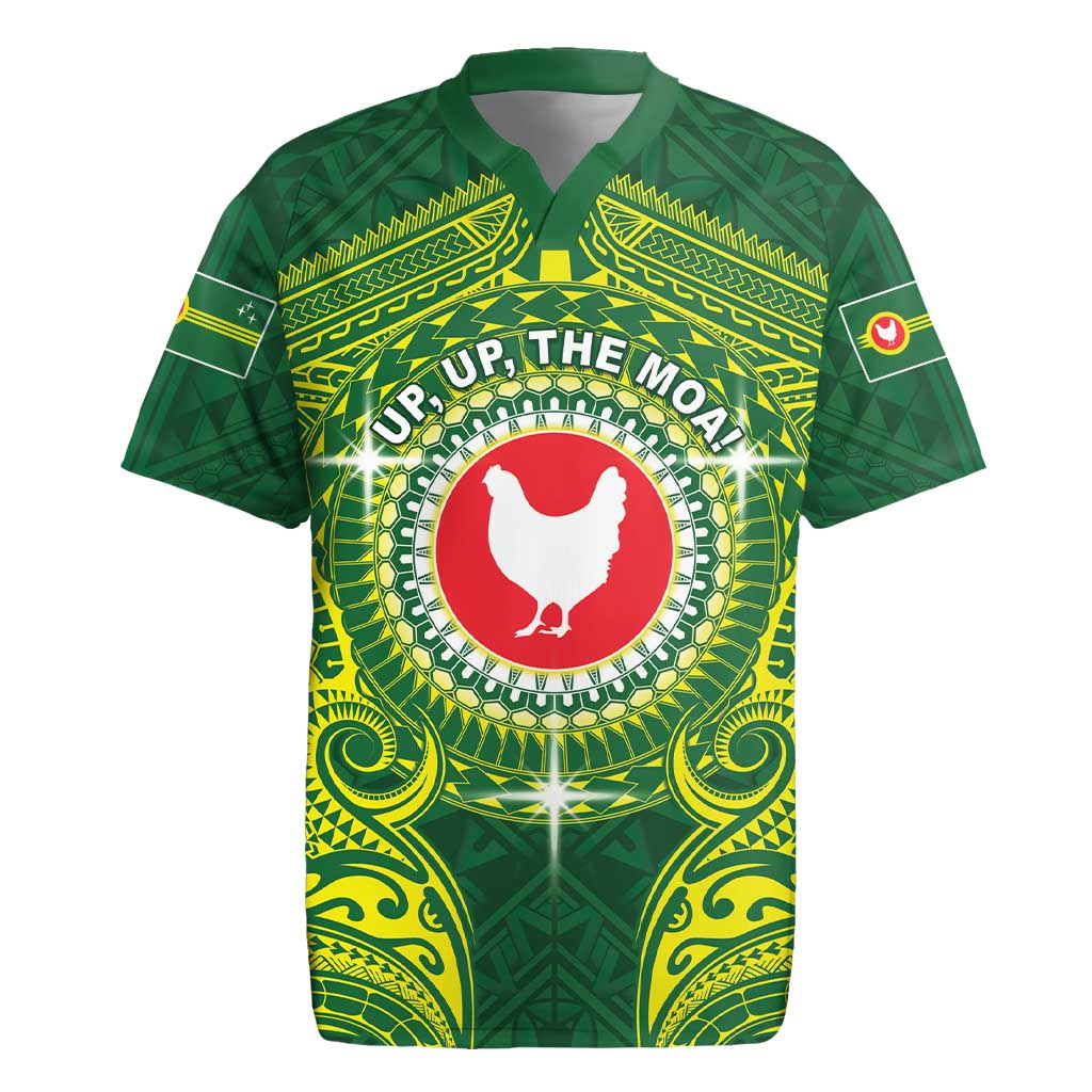 Personalized American Samoa Manua Cession Day Rugby Jersey Up Up The Moa LT05 Green - Polynesian Pride