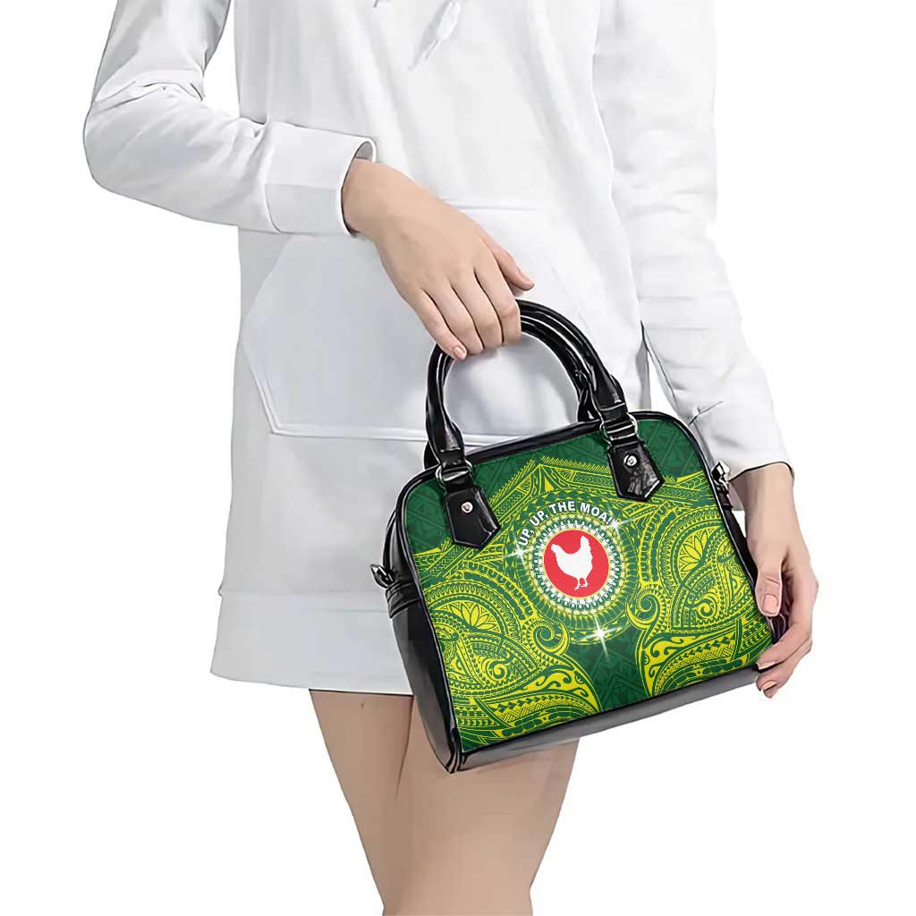 American Samoa Manua Cession Day Shoulder Handbag Up Up The Moa LT05 - Polynesian Pride
