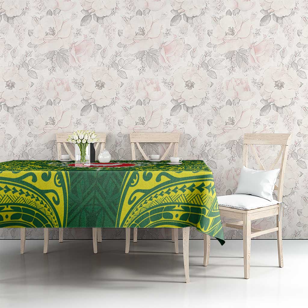 American Samoa Manua Cession Day Tablecloth Up Up The Moa LT05 - Polynesian Pride