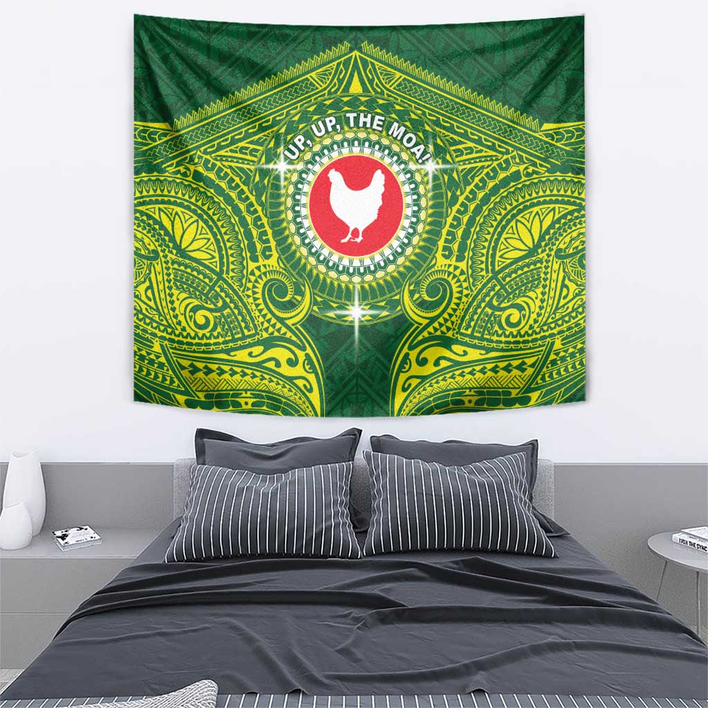 American Samoa Manua Cession Day Tapestry Up Up The Moa LT05 - Polynesian Pride