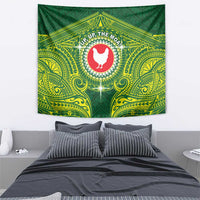 American Samoa Manua Cession Day Tapestry Up Up The Moa LT05 - Polynesian Pride
