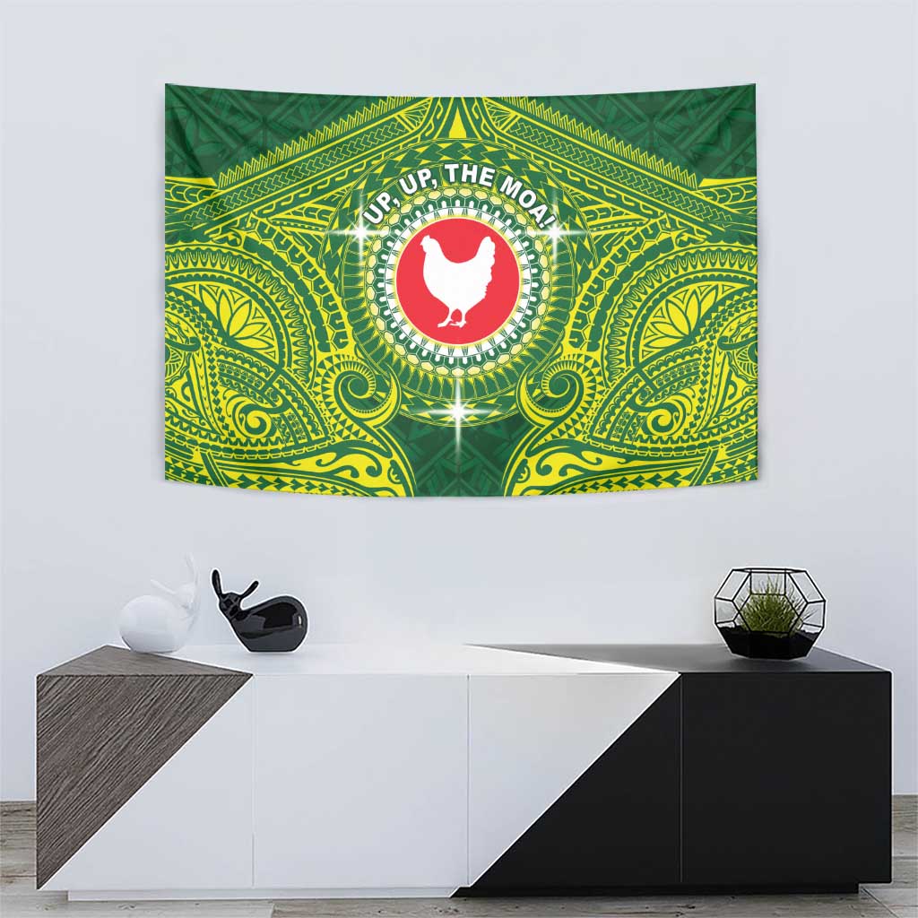 American Samoa Manua Cession Day Tapestry Up Up The Moa LT05 - Polynesian Pride